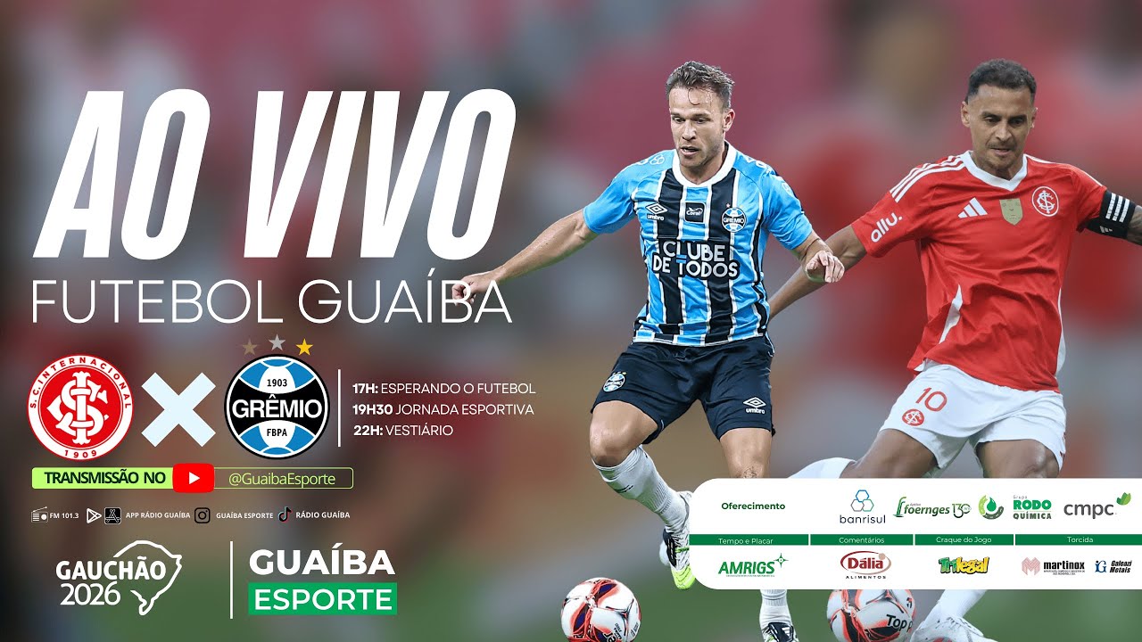 AO VIVO: INTER X GR&Ecirc;MIO | GRE-NAL 449 | CAMPEONATO GA&Uacute;CHO | FUTEBOL GUA&Iacute;BA