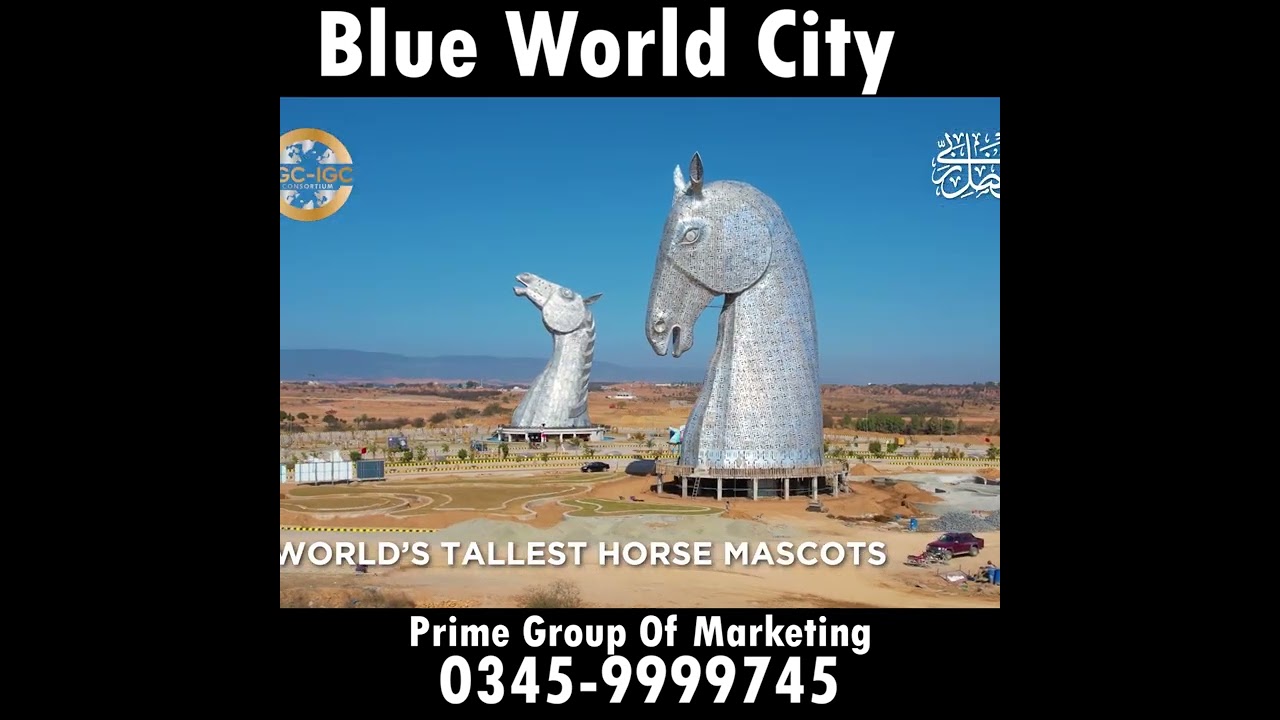 Tallest Horse Mascot in the World 2023 | Blue World City Islamabad | Infrastructure and Construction