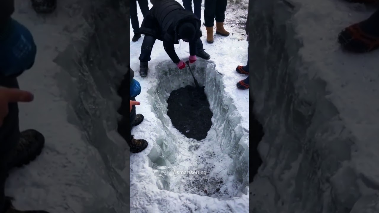 Man Finds Unexpected Rescue in Frozen Lake😍