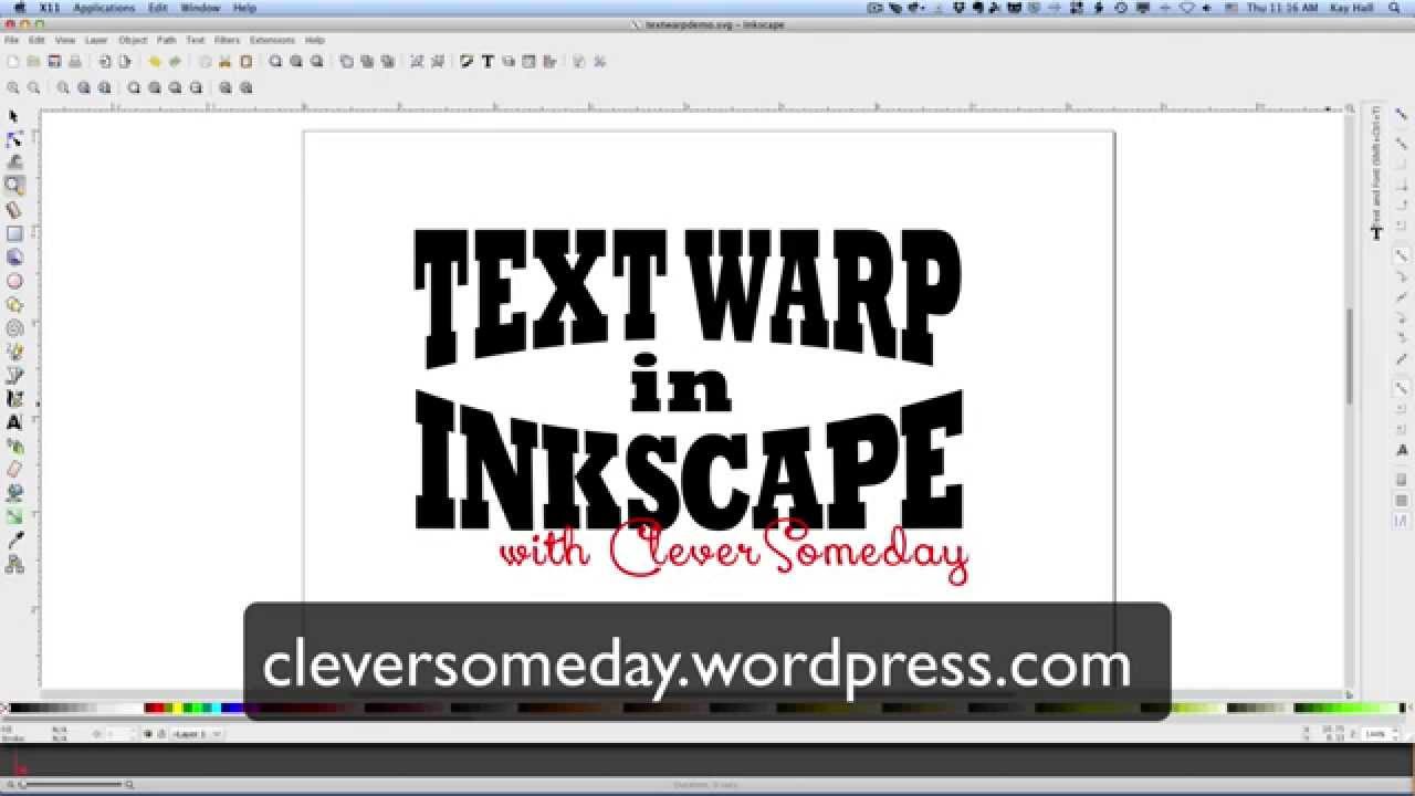 Text Warp in Inkscape