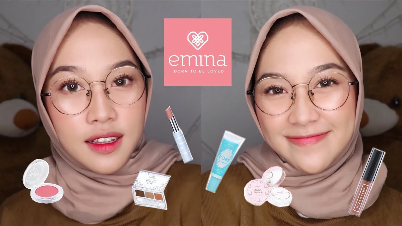 MAKEUP KAMPUS SIMPLE NATURAL TANPA FOUNDATION | EMINA ONE BRAND MAKEUP ( REVIEW + FIRST IMPRESSION)