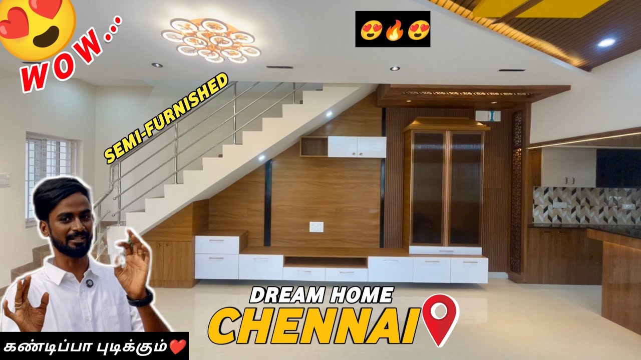 Beautiful😍Individual House for sale in Chennai Suburban🏡Near Velammal School🔥Direct Builder Contact😱