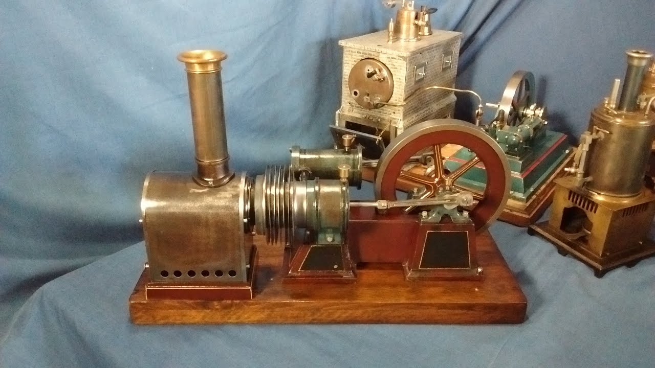 Carette 687/4R  Hot Air Engine Horizontal Stirling Type Engine Model ca1905  AfP  (pictures, videos)