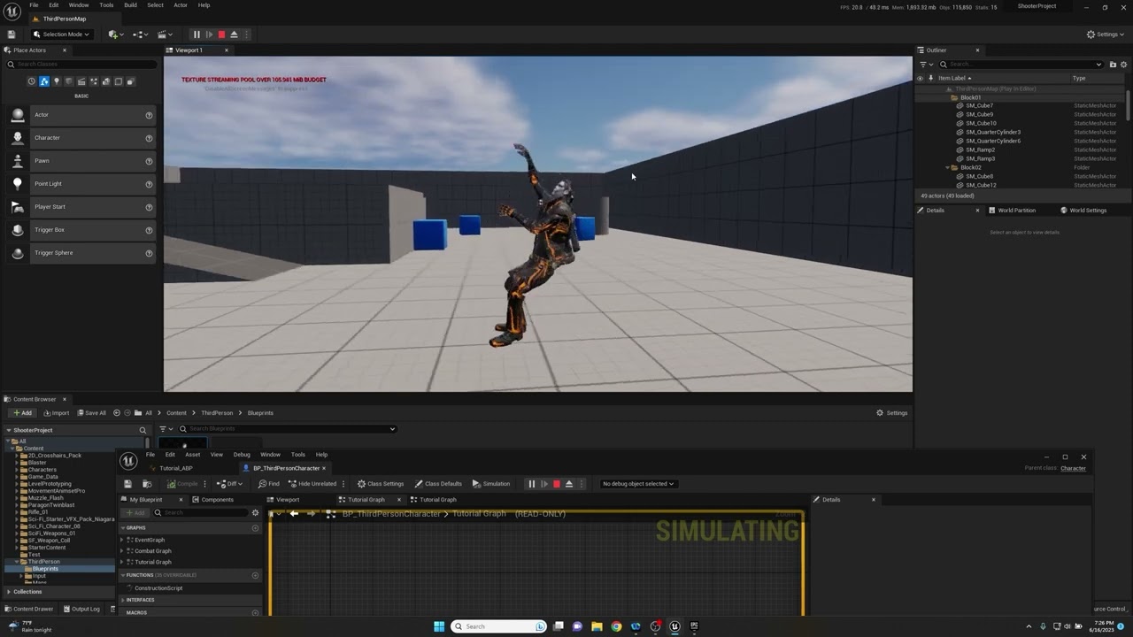 Учебное пособие по Unreal Engine 5 — использование каналов в конечном автомате