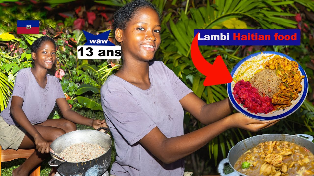 Vin gade yon timoun 13 ans kap prepare yon bon lambie #haitianfood 