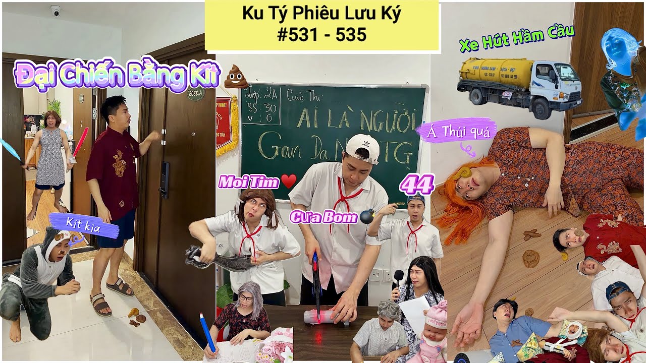 Ku T&yacute; Phi&ecirc;u Lưu K&yacute; #531 - #535 (Tuyển tập video YouTube Shorts) : Gan Dạ Nhất , Đại Chiến Bằng K&iacute;t