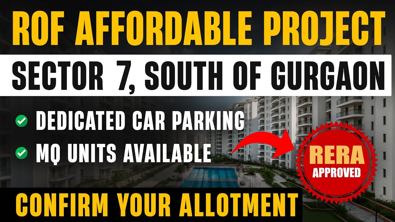 New Affordable Hosuing In South Of Gurgaon || Upcoming Affordable || New Launch By Rof Group
