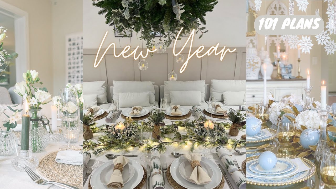 How to decorate a New Year's Eve table 💝