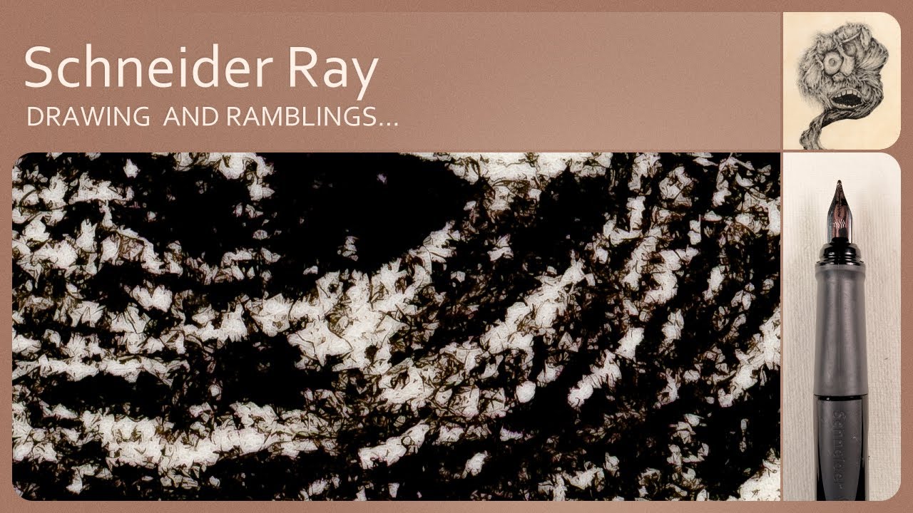 Drawing with a Schneider Ray fountain pen