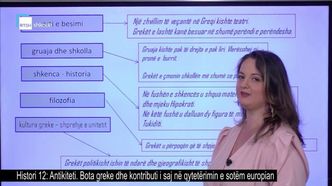 Histori 12 - Antikiteti. Bota greke dhe kontributi i saj në qytetërimin e sotëm europian