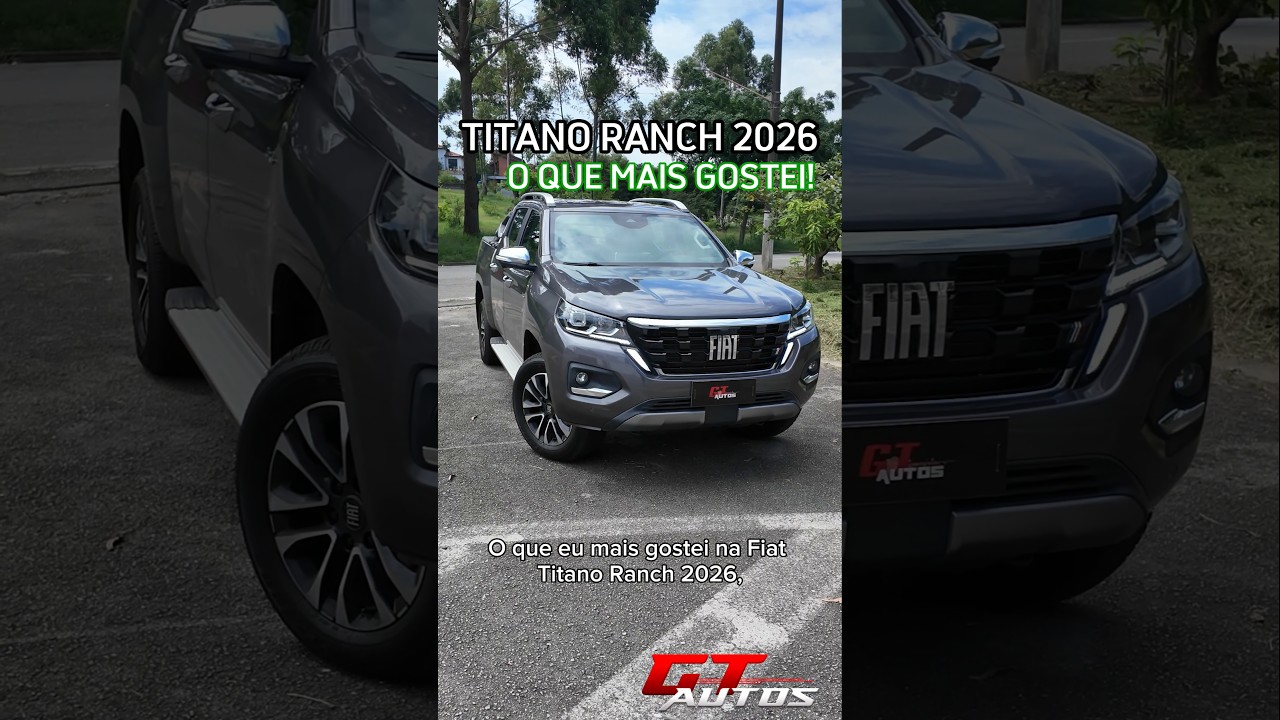 O que eu mais gostei na Fiat Titano Ranch 4x4 2026! #shorts