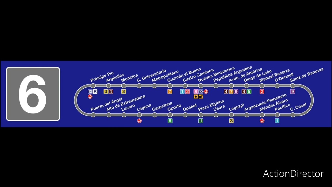 Metro de Madrid: Audio L6 (Ciudad Universitaria - Guzmán El Bueno)