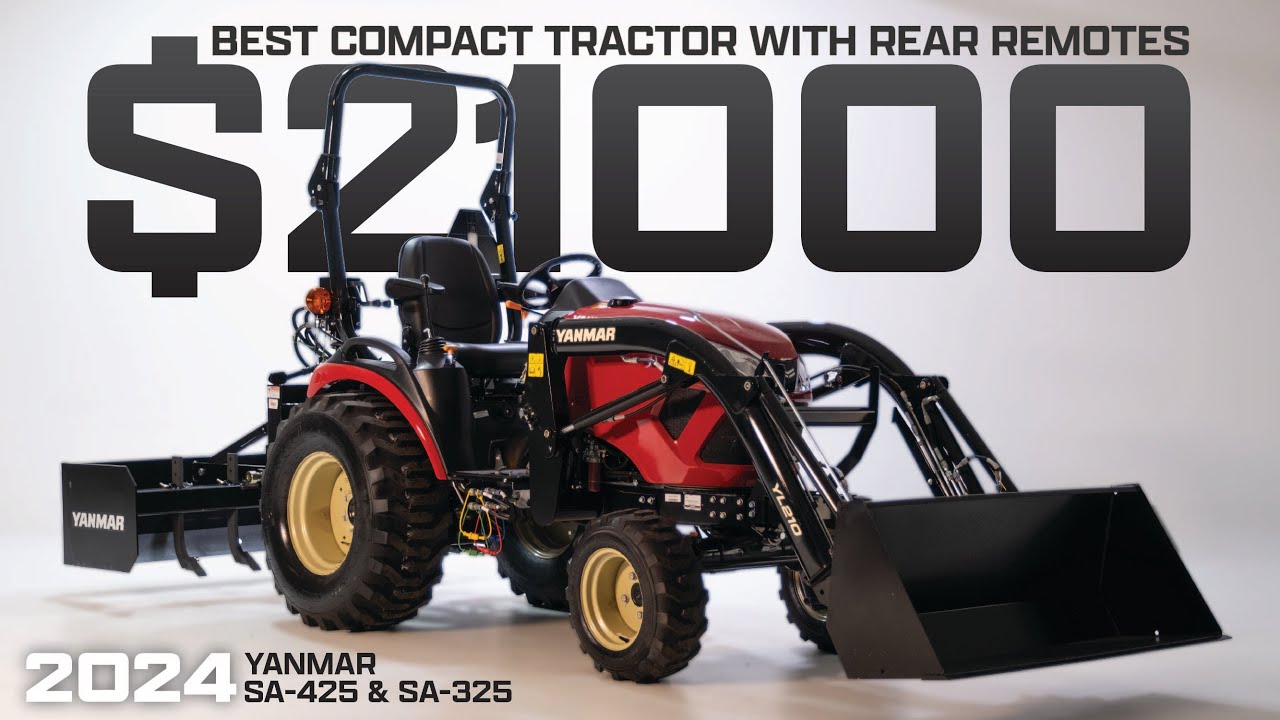 Лучший компактный трактор мощностью до 30 л.с. | YANMAR SA425 2024 года [со стандартными задними ...