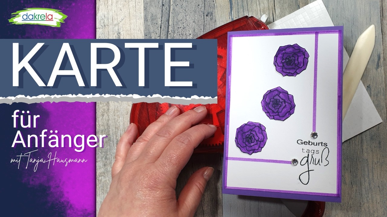 Einfach eine KARTE zum Geburtstag basteln! DIY