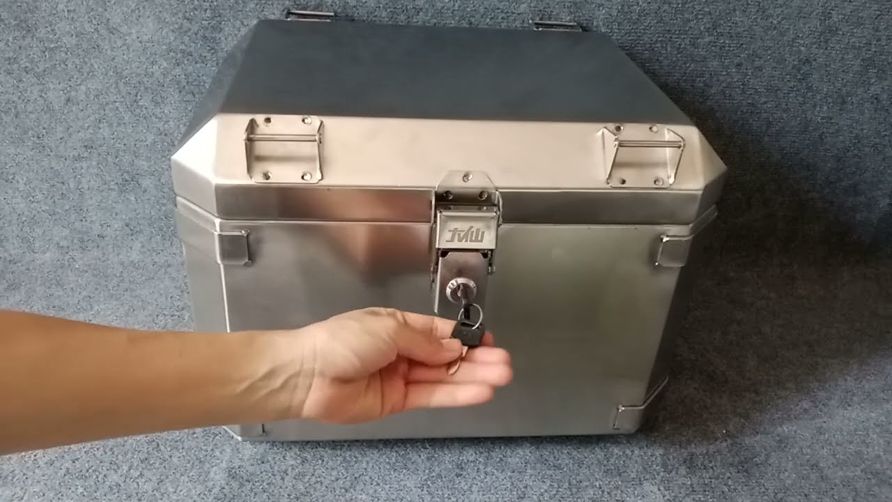 Thùng Sau Xe Máy Xe Motor 32 lít  Inox Thi Thi 0975756277