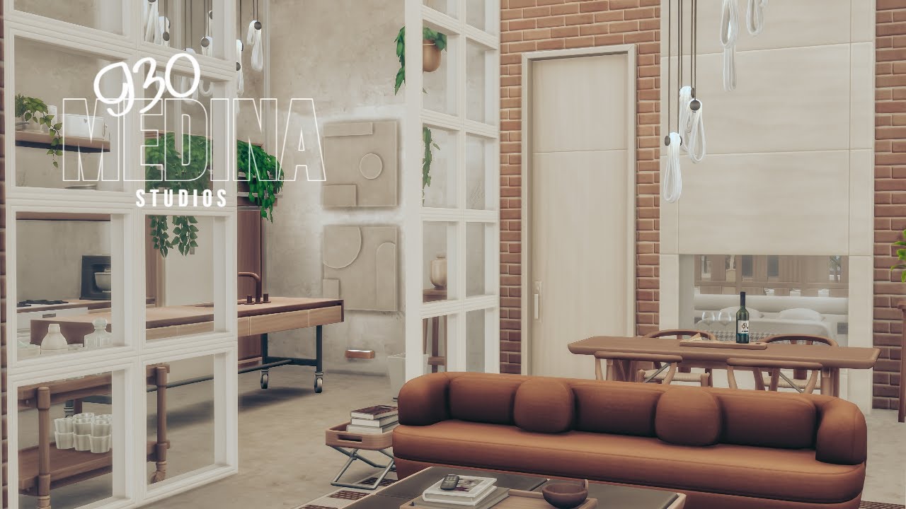 Soho Industrial Apartment | 930 Medina Studios | CC | The Sims 4 Stop Motion