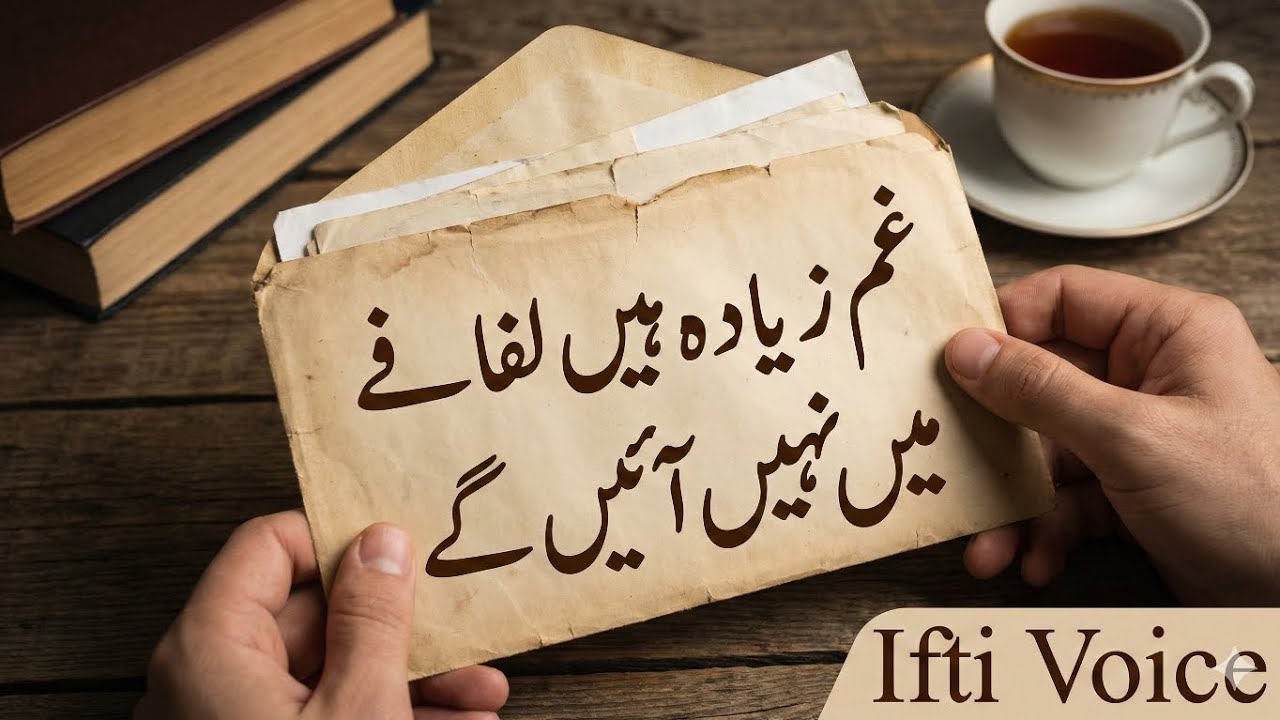 Gham Zyada Hain Lifafe Mein Nahi Ayenge || Best Urdu Poetry