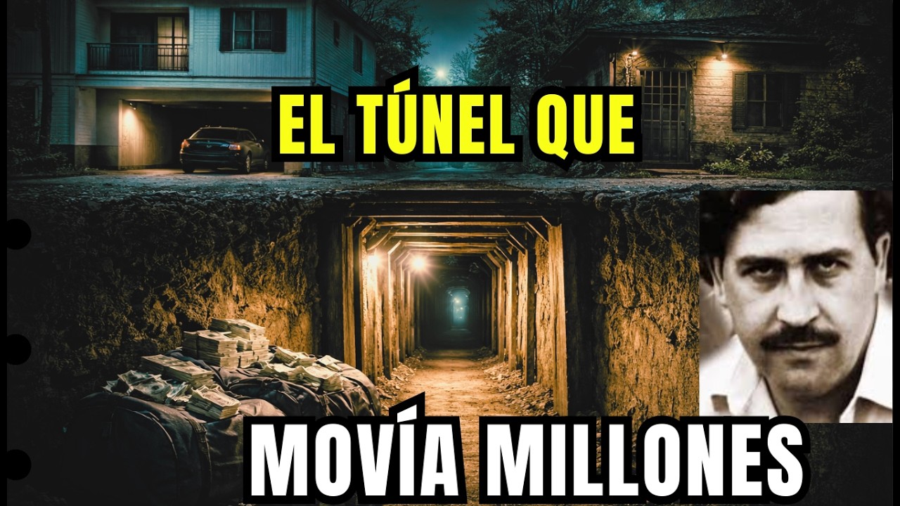 El túnel que conectaba dos casas del cartel