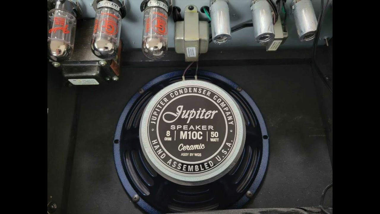 Jazz through Jupiter m10c Speaker in 1968 reissue Fender Princeton.