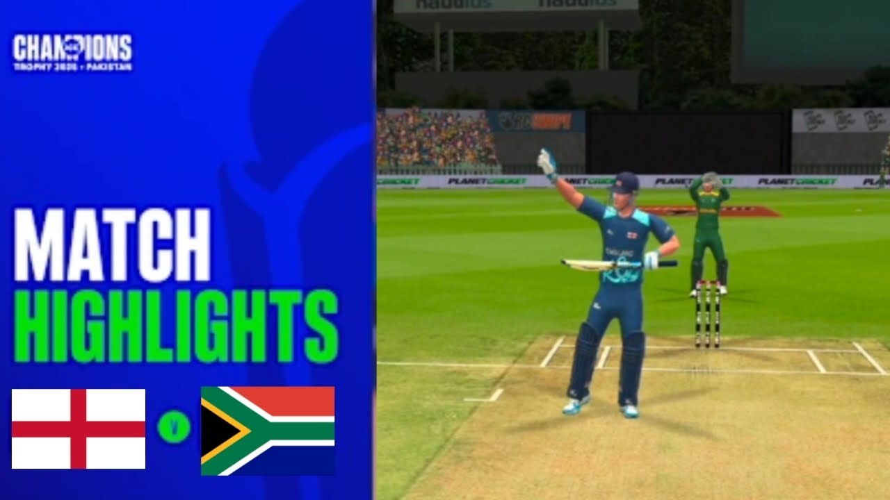 England  vs South Africa   M-9 Icc Champions Trophy 2025 G-A M-5 RC Swipe Gamplay 