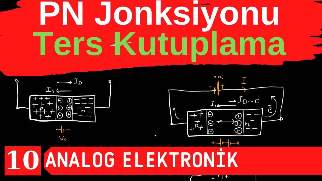 10) PN Jonksiyonu-Ters Kutuplama (Reverse Bias)