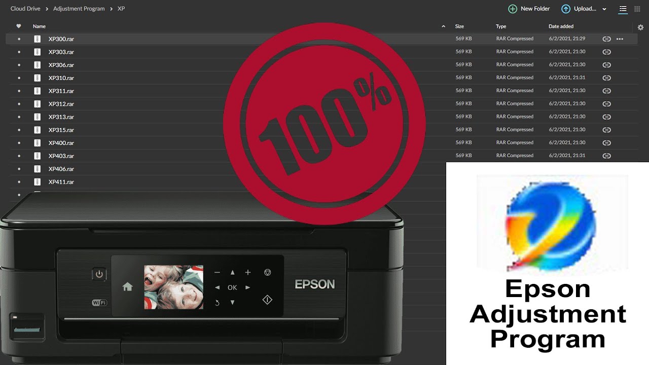 Reset epson | adjustment program XP300-XP315 XP400-XP415 XP610 XP615 XP701-XP710 XP801-XP810 XP950