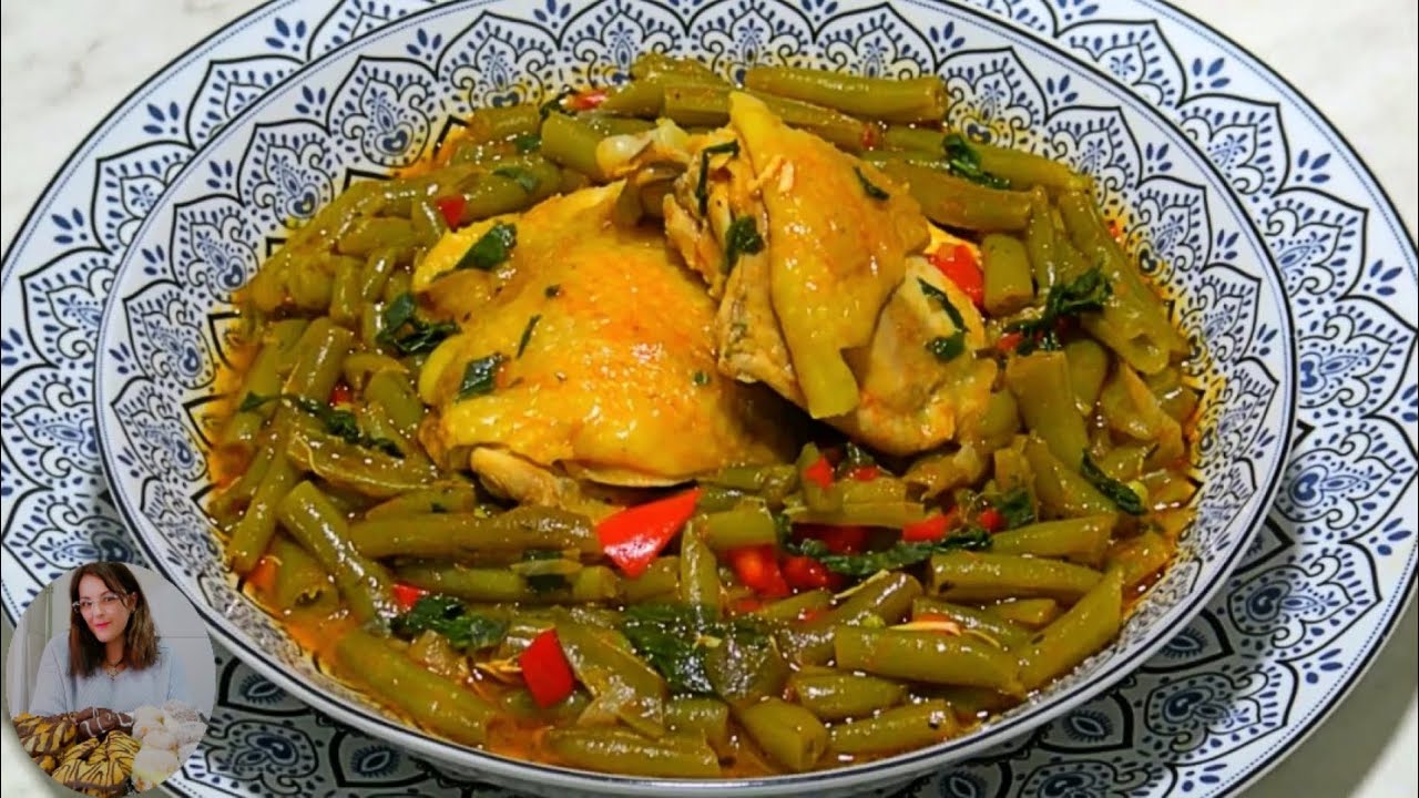 Mancare de Fasole Verde cu Carne de Pui sau Teci de Fasole cu Pui