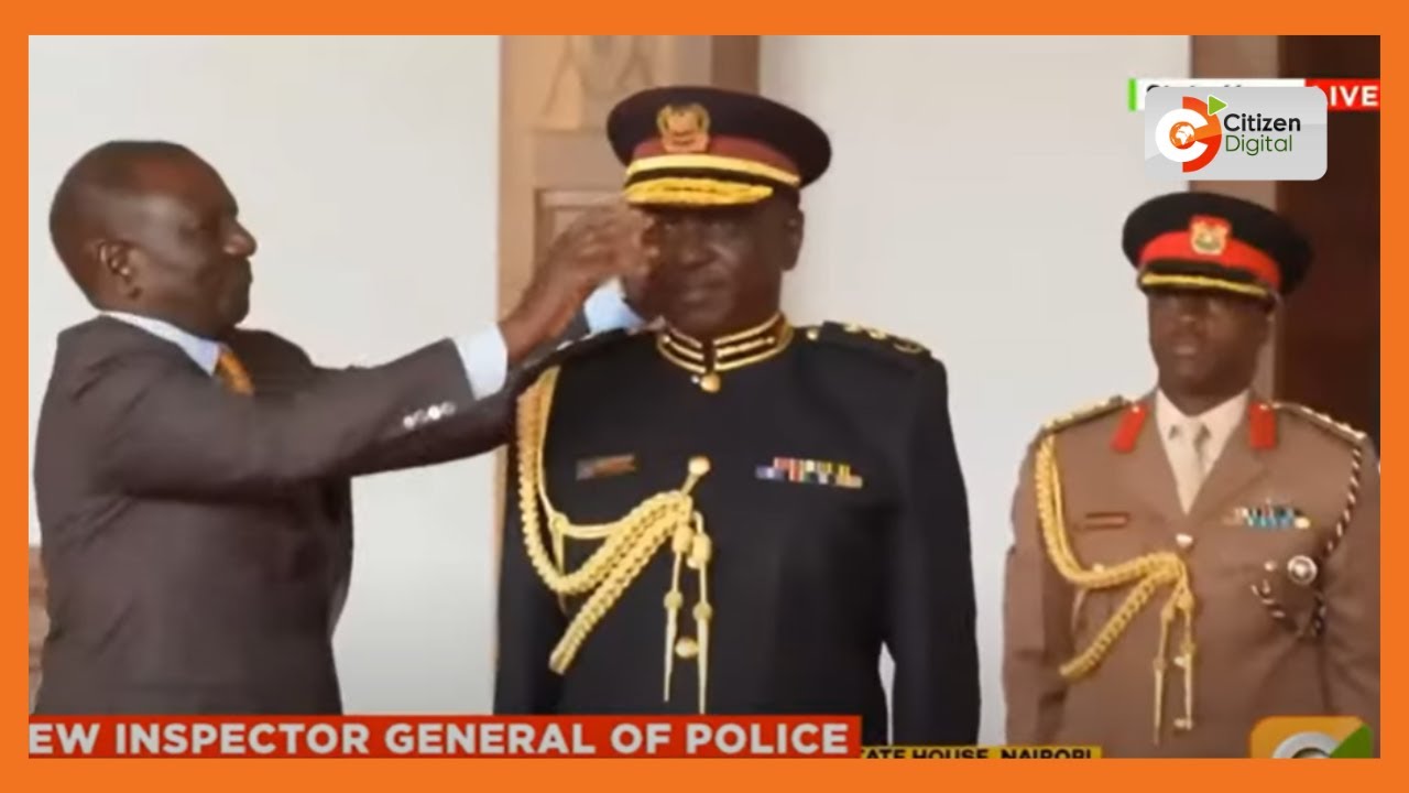 Douglas Kanja installed as Inspector General of the National Police Service