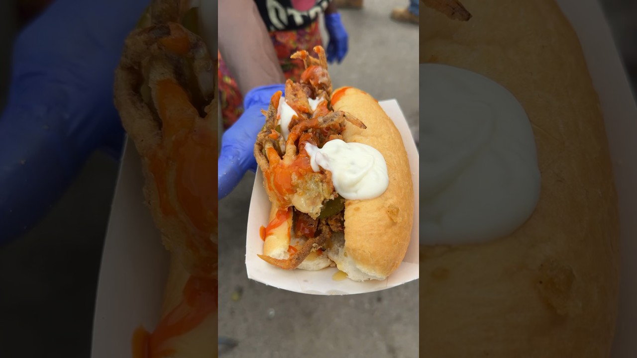 Soft Shelled Crab Po’ Boy at New Orleans Jazz Festival | Best food at Jazz Fest New Orleans