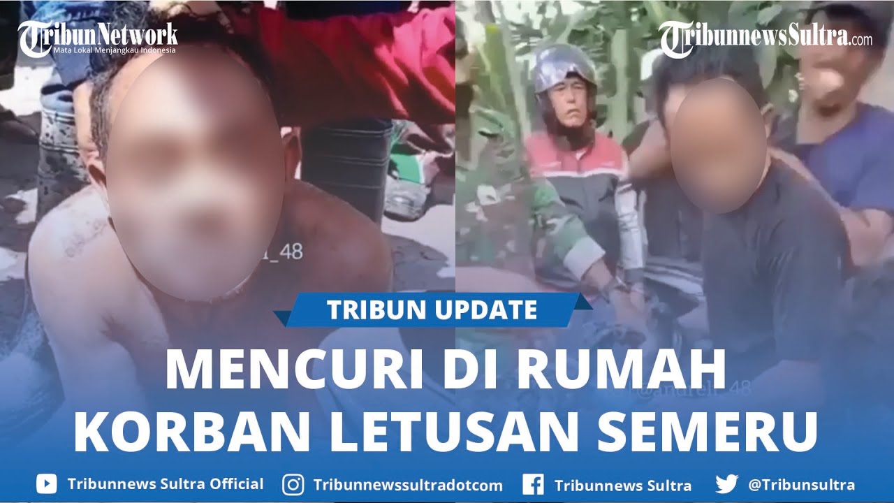 Curi Barang dari Rumah Korban Letusan Semeru, Pria Ini Diamuk Massa