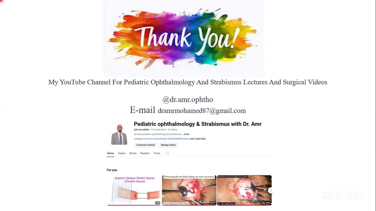 MVUPGO Strabismus review Dr Amr Hamzah, Yemen