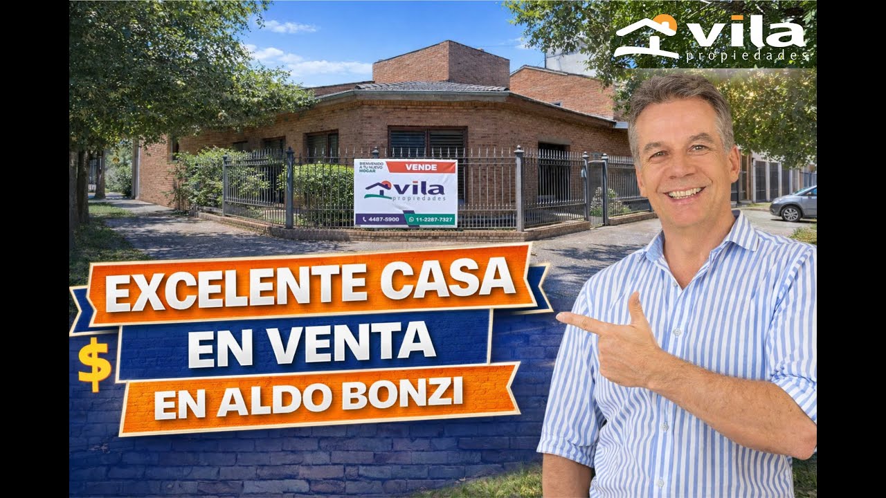 Excelente Casa 5 Ambientes en ALDO BONZI | Apta Crédito | Quincho + Playroom | VILA Propiedades