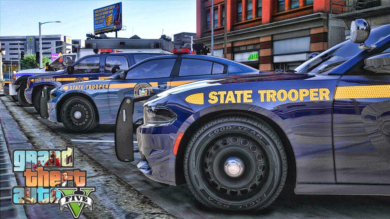 Playing GTA 5 As A POLICE OFFICER Highway Patrol|| NYSP|| GTA 5 Mod| 4K