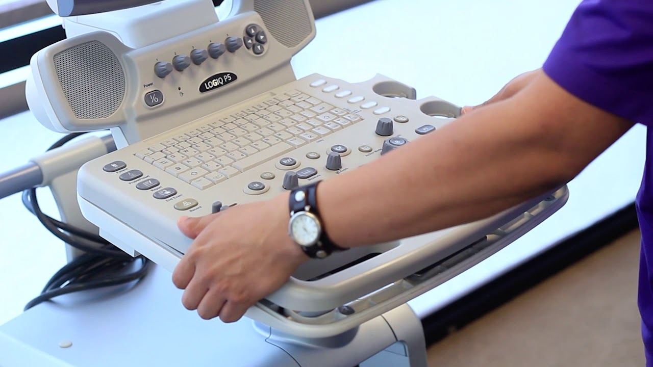 GE Logiq P5 - Trackball - Removal/Installation