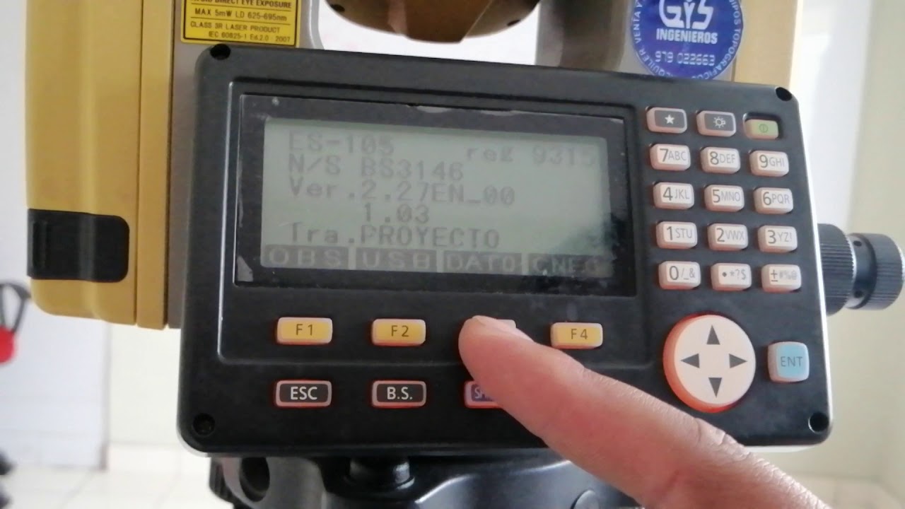 Topcon es 105 programación