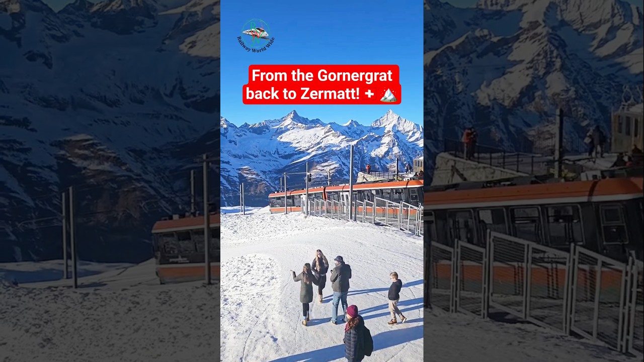 From the Gornergrat back to Zermatt!🇨🇭🏔️ 