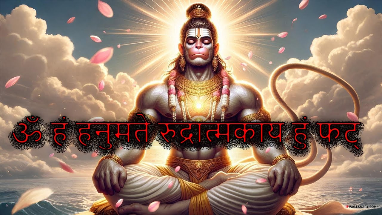 LIVE - ॐ हं हनुमते रुद्रात्मकाय हुं फट्  | Om Han Hanumate Rudratmakaya Hum Phat | Hanuman Mantra
