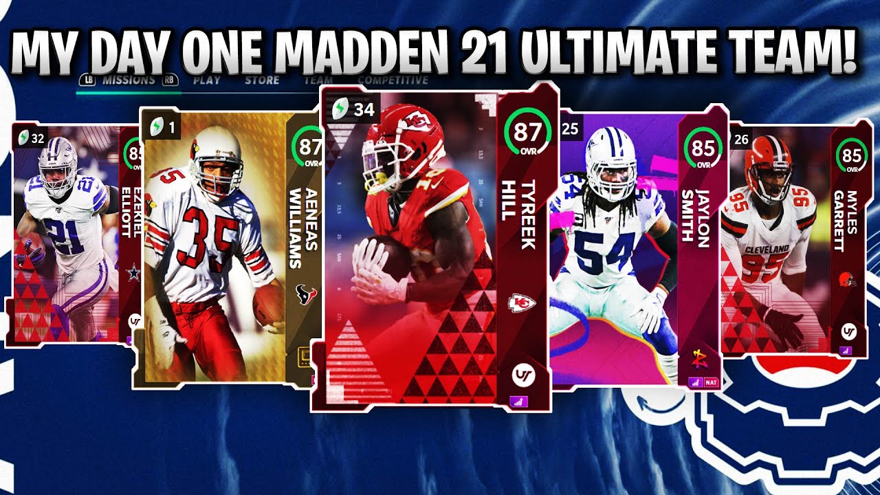 MY DAY ONE MADDEN 21 ULTIMATE TEAM LINEUP! | MADDEN 21 ULTIMATE TEAM