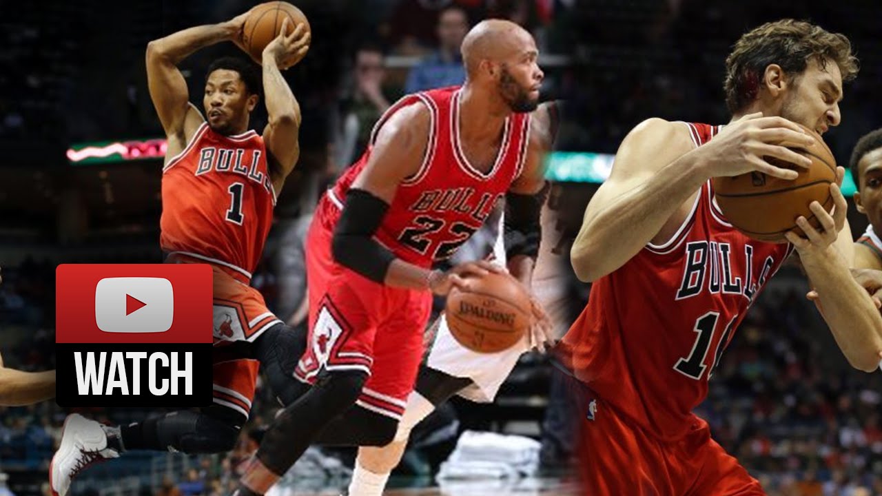 Derrick Rose, Pau Gasol, Taj Gibson Highlights at Bucks (2014.11.05) - 58 Pts Total!