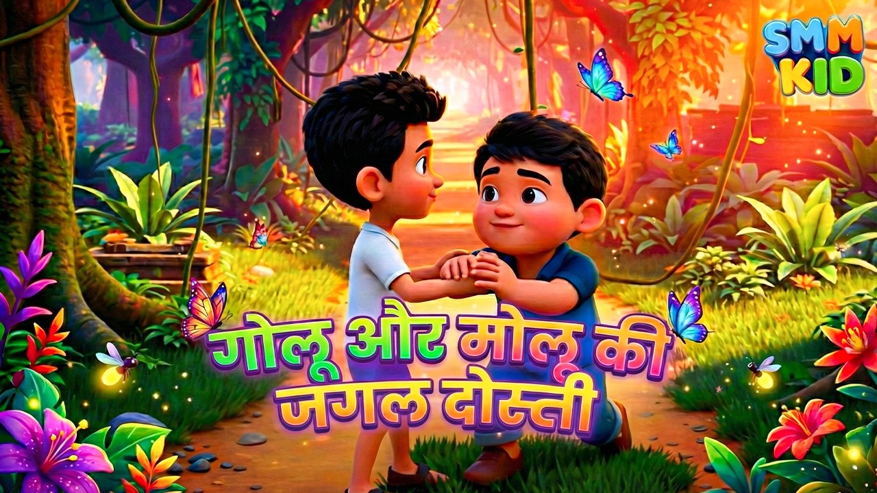 गोलू और मोलू की जंगल दोस्ती और भयंकर मुसीबत | Golu Molu Ki Kahaniya | SMM Kids