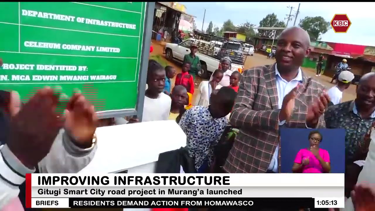 Gitugi Smart City road project in Murang’a launched