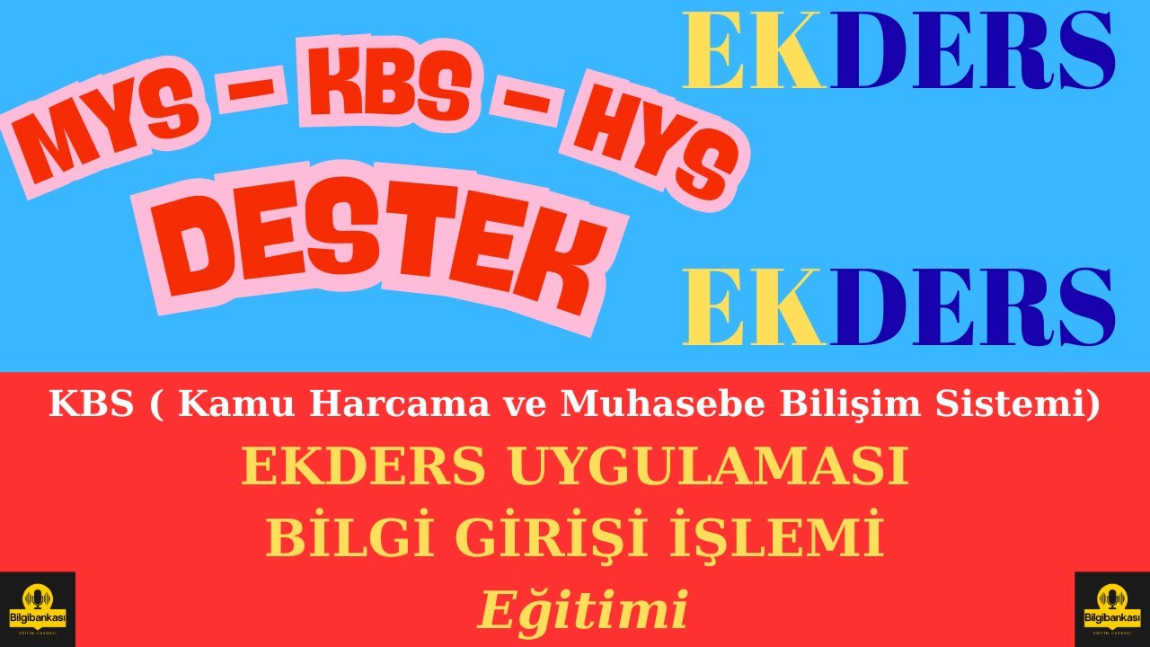 Ek ders Uygulaması Bilgi Girişleri Nasıl Yapılır? #kbs #mys #ekders #ekdersbilgigirişi