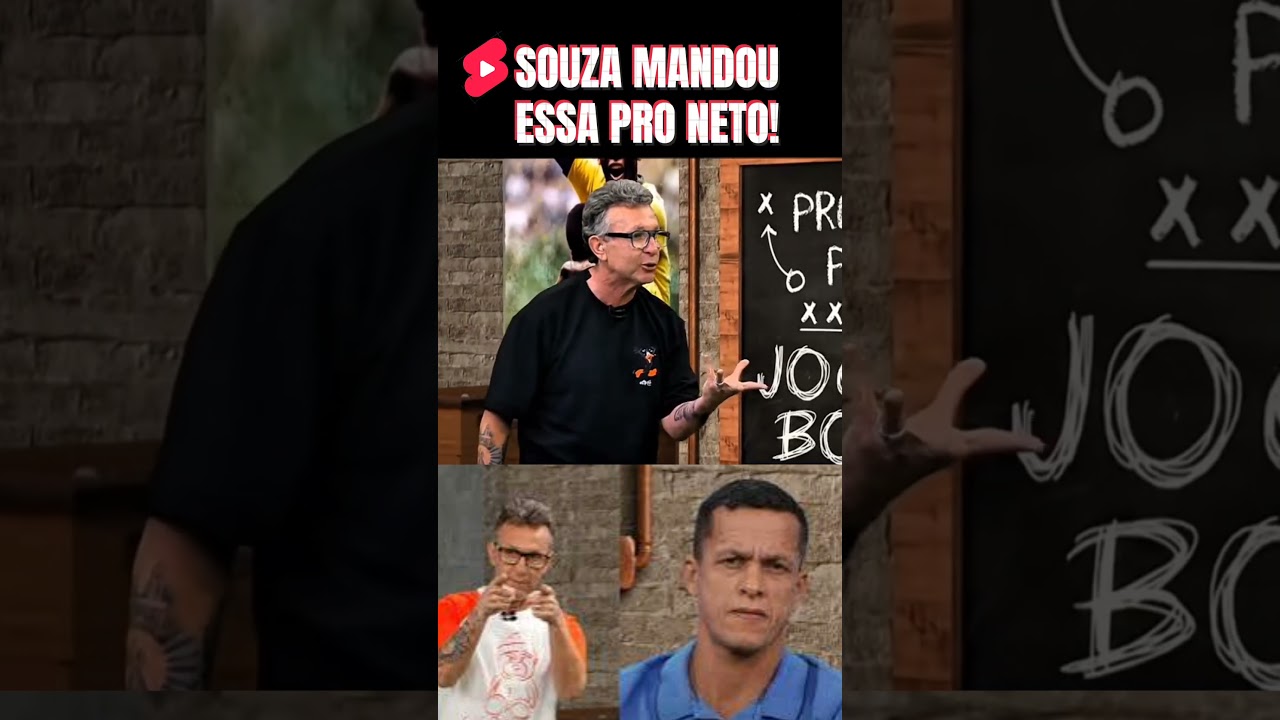 Souza humilha neto ao vivo! #shorts #futebol