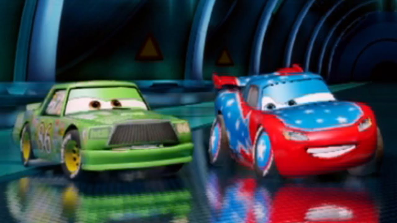 PS3 Cars 2 The Video Game Chick Hicks vs Daredevil Lightning McQueen Battle Race!