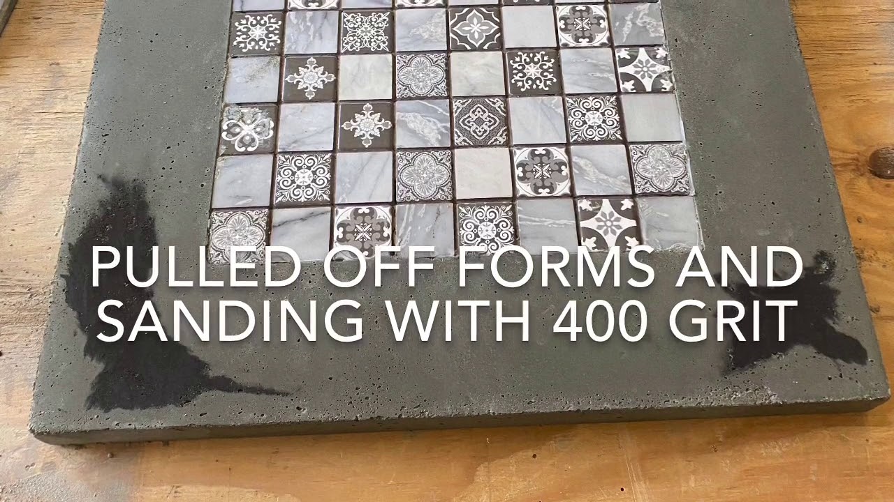 Concrete Chess Table