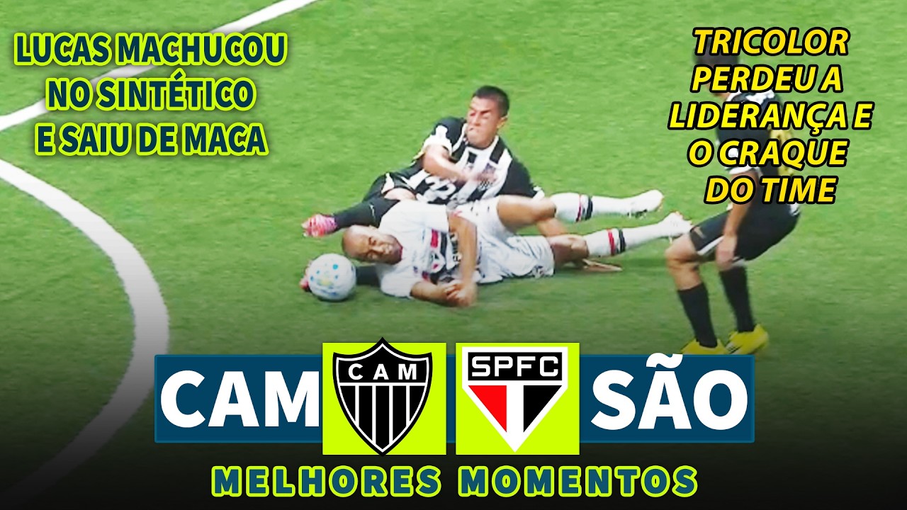 LUCAS MACHUCOU NO SINTÉTICO | Atlético MG x São Paulo | Melhores Momentos | Brasileirão 18/03/2026