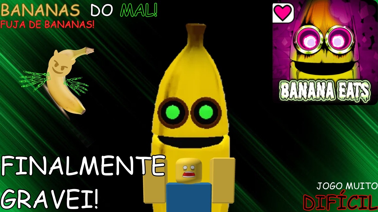 EU PRECISO SAIR DAQUI, MAS TEM UMA BANANA GIGANTE QUERENDO ME COMER VIVO! | Roblox Banana Eats