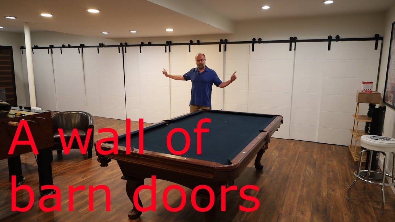 Finishing my basement episode 28: Wall of barn doors #2