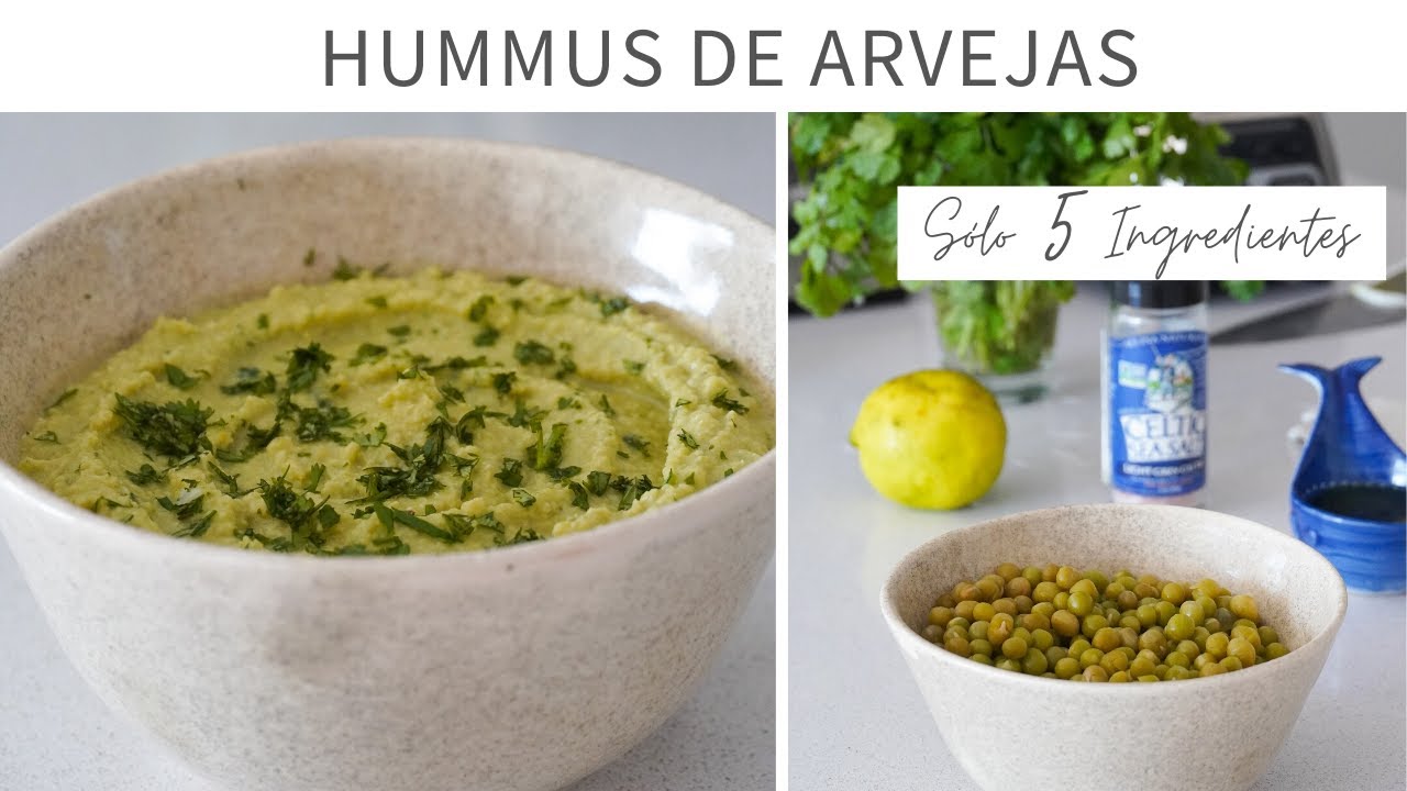 RECETA CON ARVEJAS - HUMMUS DE ARVEJAS VEGANO