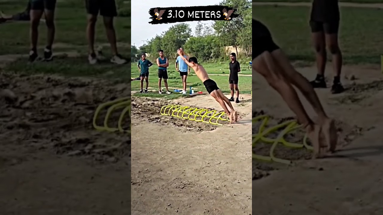 😱BROAD JUMP😱#shorts  #athlete #jumper #longjump #subscribe #viral_video #physical  #indianarmylover
